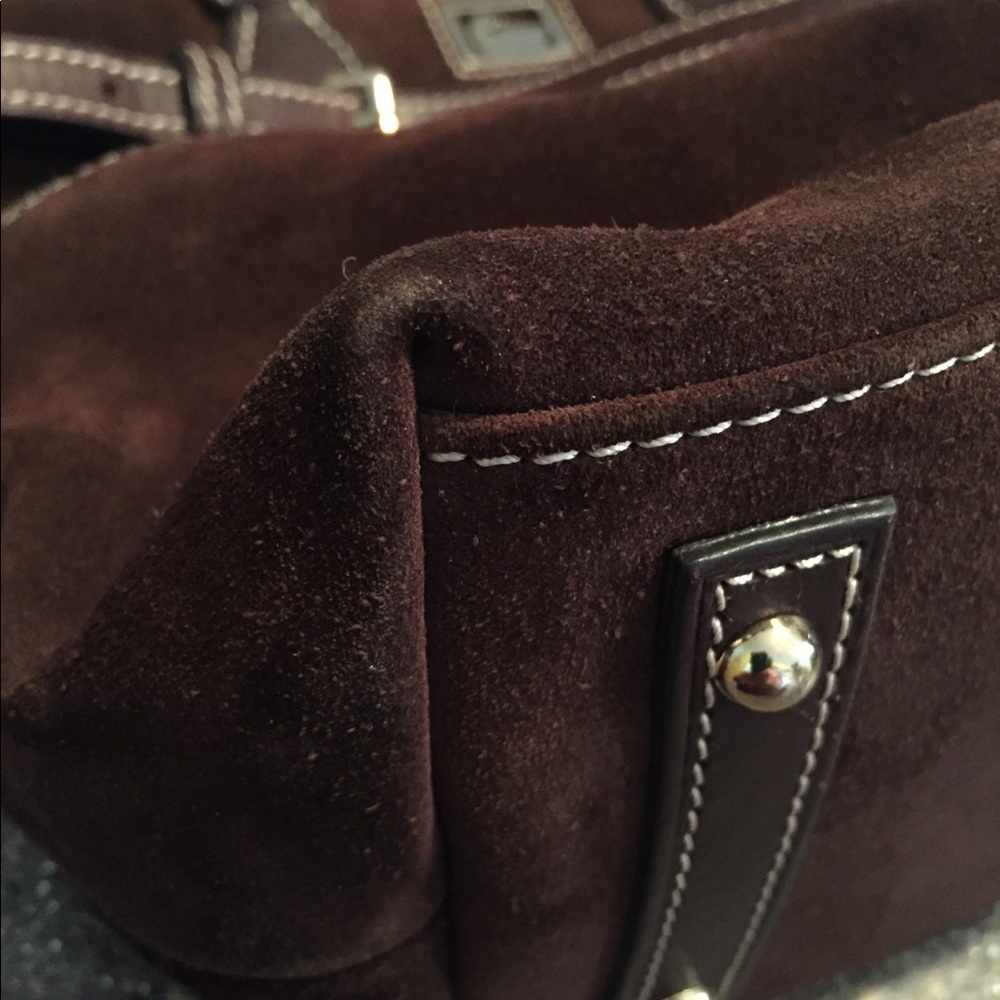 🦆 Dooney & Bourke suede satchel - Picture 7 of 8